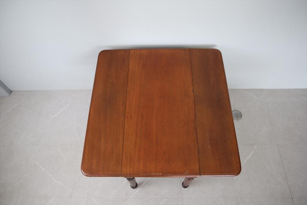 英国アンティーク木製ドロップリーフテーブル/バタフライ/ダイニング机88-213