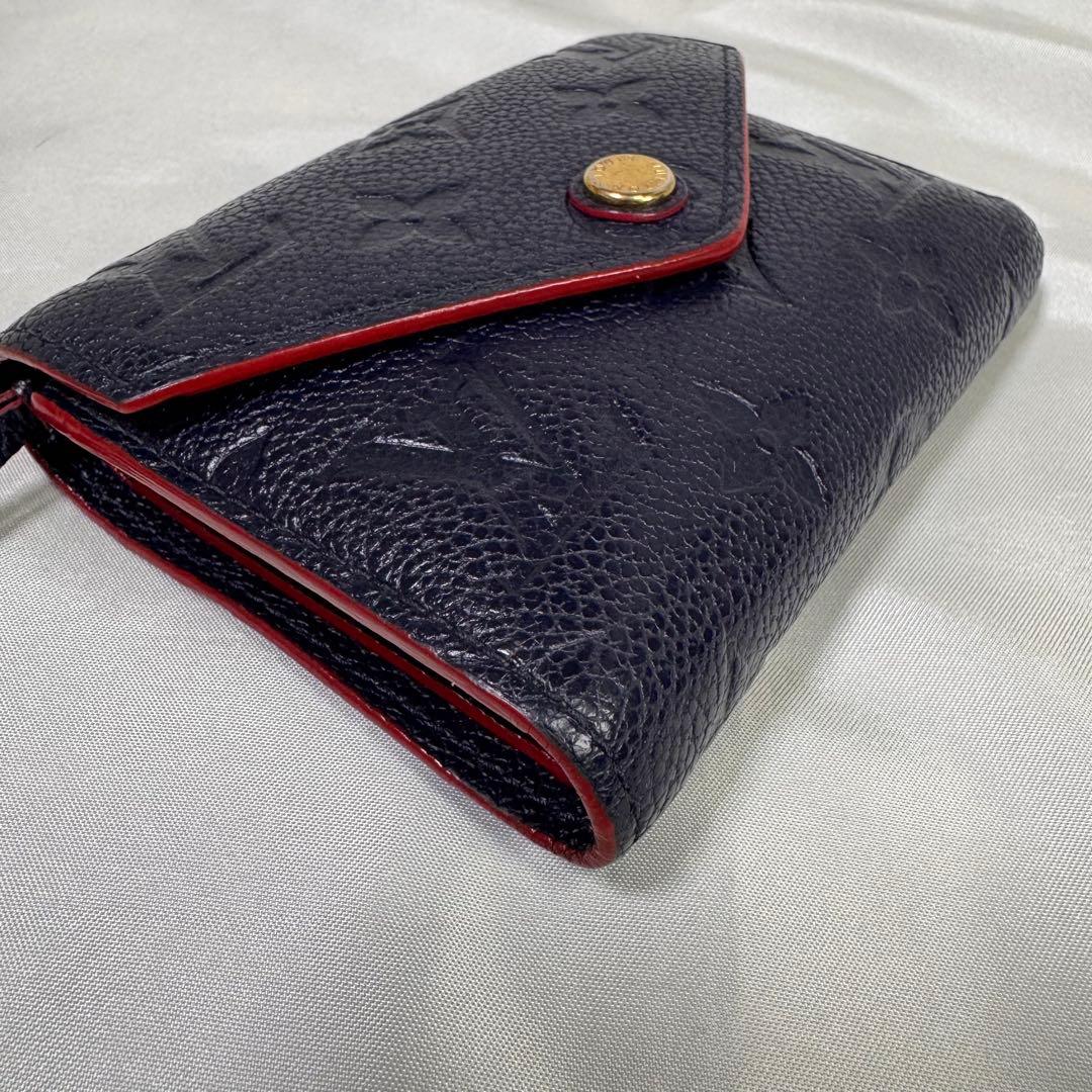 ルイヴィトン　ポルトフォイユゾエ モノグラム　アンプラント　三つ折り財布　美品