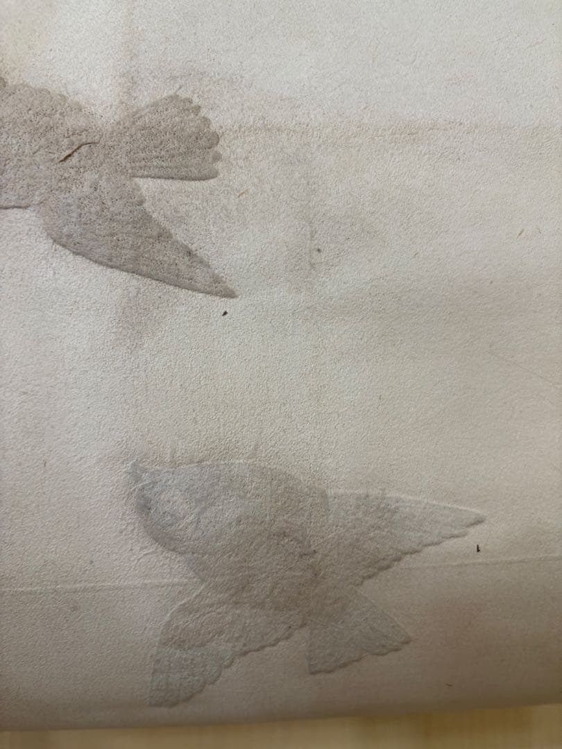 雀　茶道具 掛け軸 掛軸　刺繍　すずめ　鳥　絵画　日本画