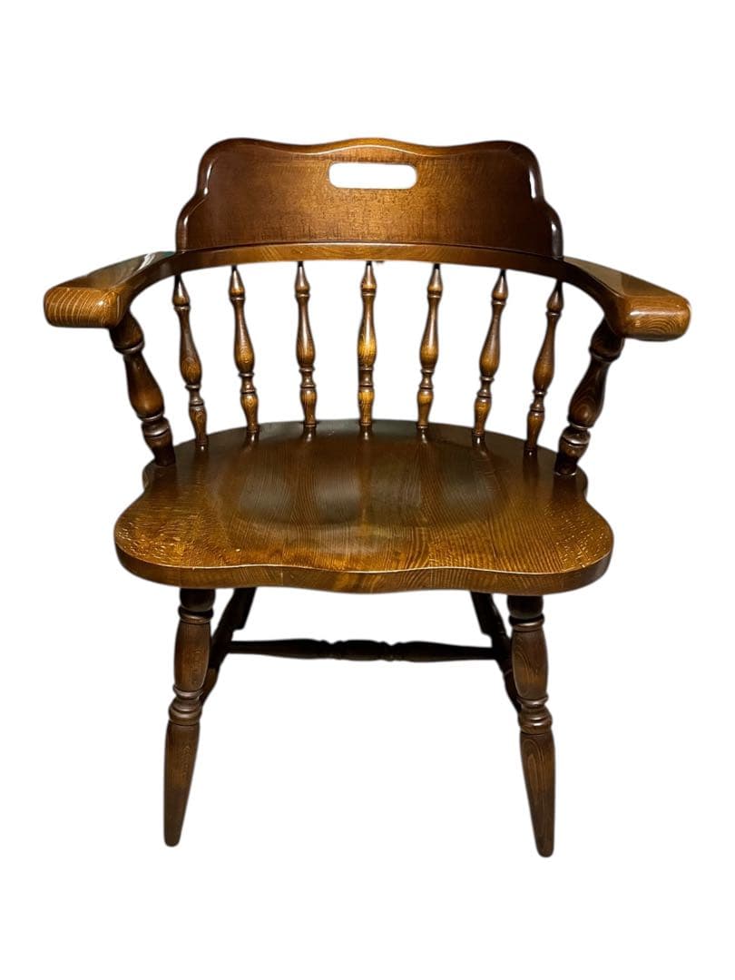 【送料無料】飛騨産業 キツツキ ウィンザーチェア アームチェア アンティーク ①