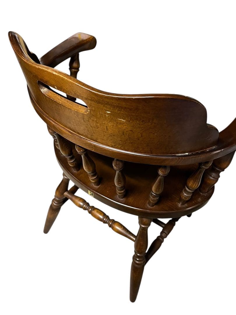 【送料無料】飛騨産業 キツツキ ウィンザーチェア アームチェア アンティーク ①