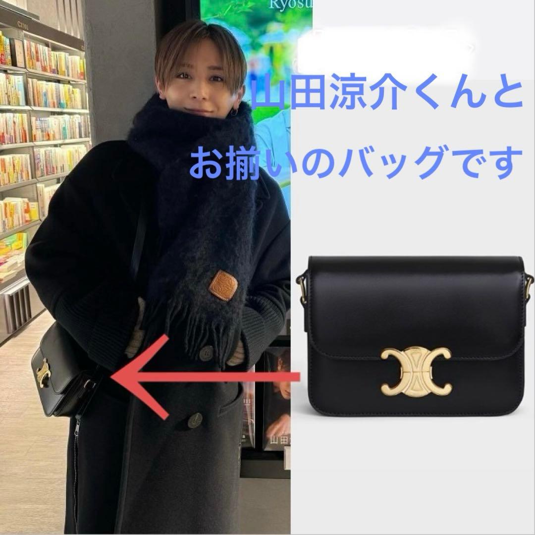 ショルダーバッグ ノベルティ ティーン トリオンフ シャイニーカーフスキン