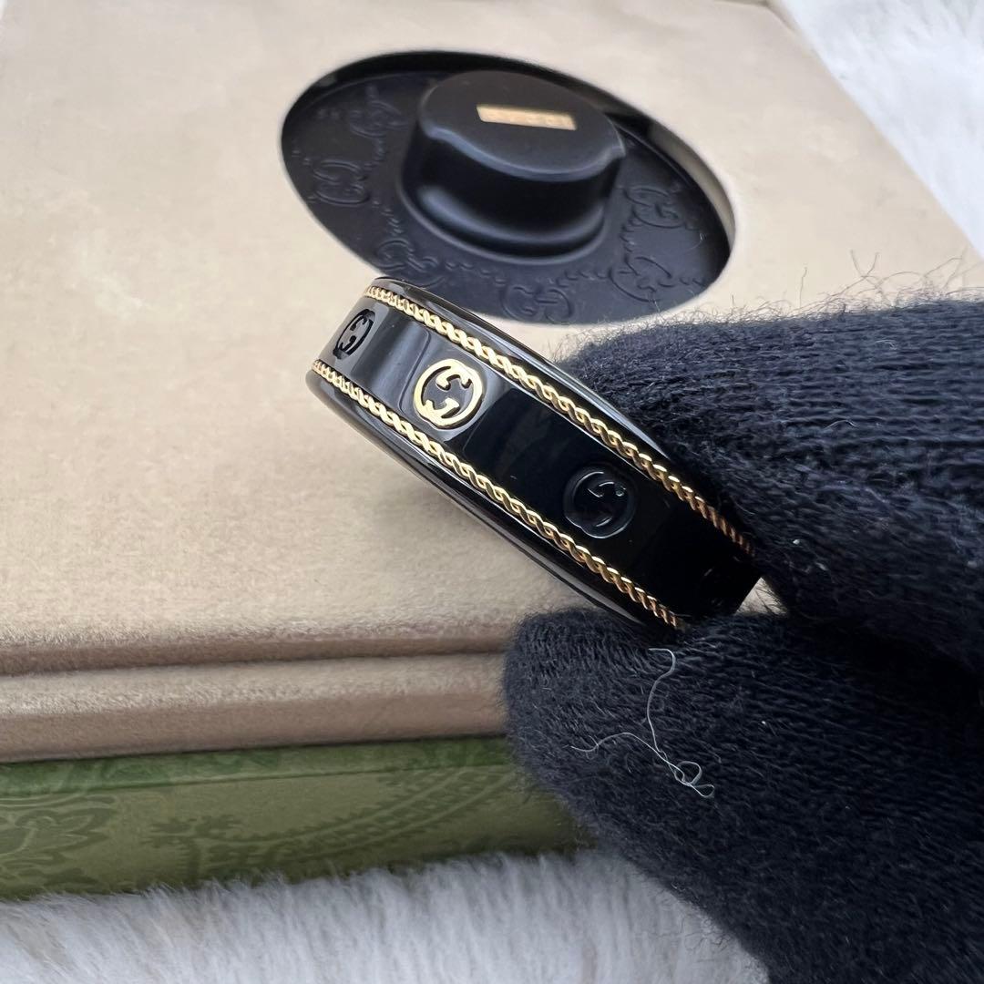 未使用保管品✨GUCCI×Oura スマートリング 黒金　18号