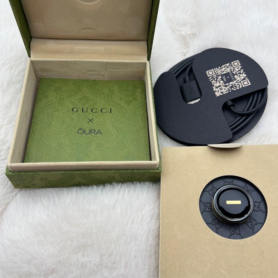 未使用保管品✨GUCCI×Oura スマートリング 黒金　18号