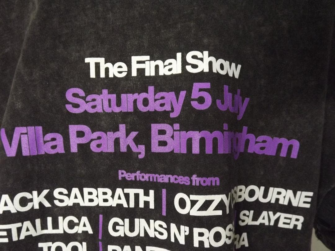 Lサイズ　新品 オジー・オズボーン　ブラック・サバス ラストライブ Tシャツ