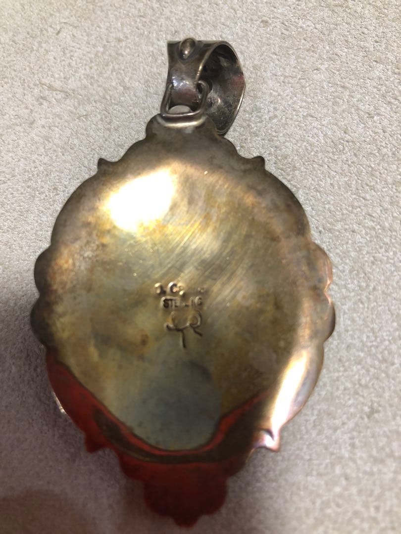 インディアンジュエリー　ダレルキャドマン　ペンダントトップ