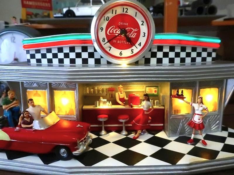 爆レア★絶版 コカコーラ 50s アメリカンダイナー クロック アメグラ