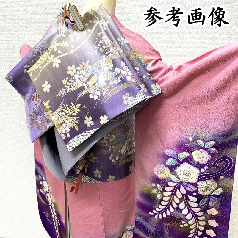 408z11.308y8.小物類☆振袖 辻が花 絞り染 ちりめん 成人式 結婚式