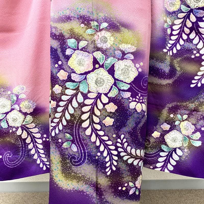 408z11.308y8.小物類☆振袖 辻が花 絞り染 ちりめん 成人式 結婚式