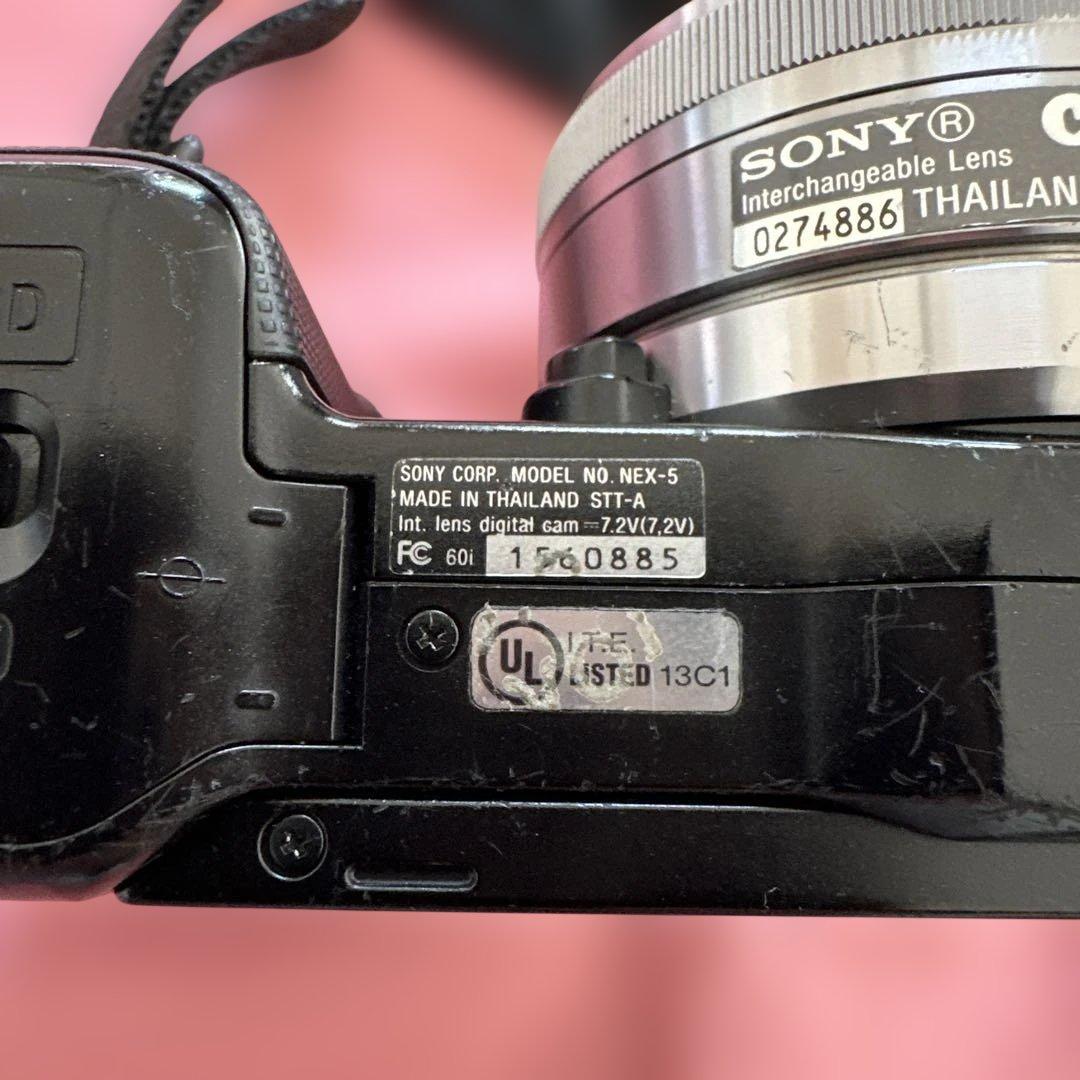 【動作確認済み】SONY NEX—5 Eマウント　ミラーレス一眼カメラ　ブラック