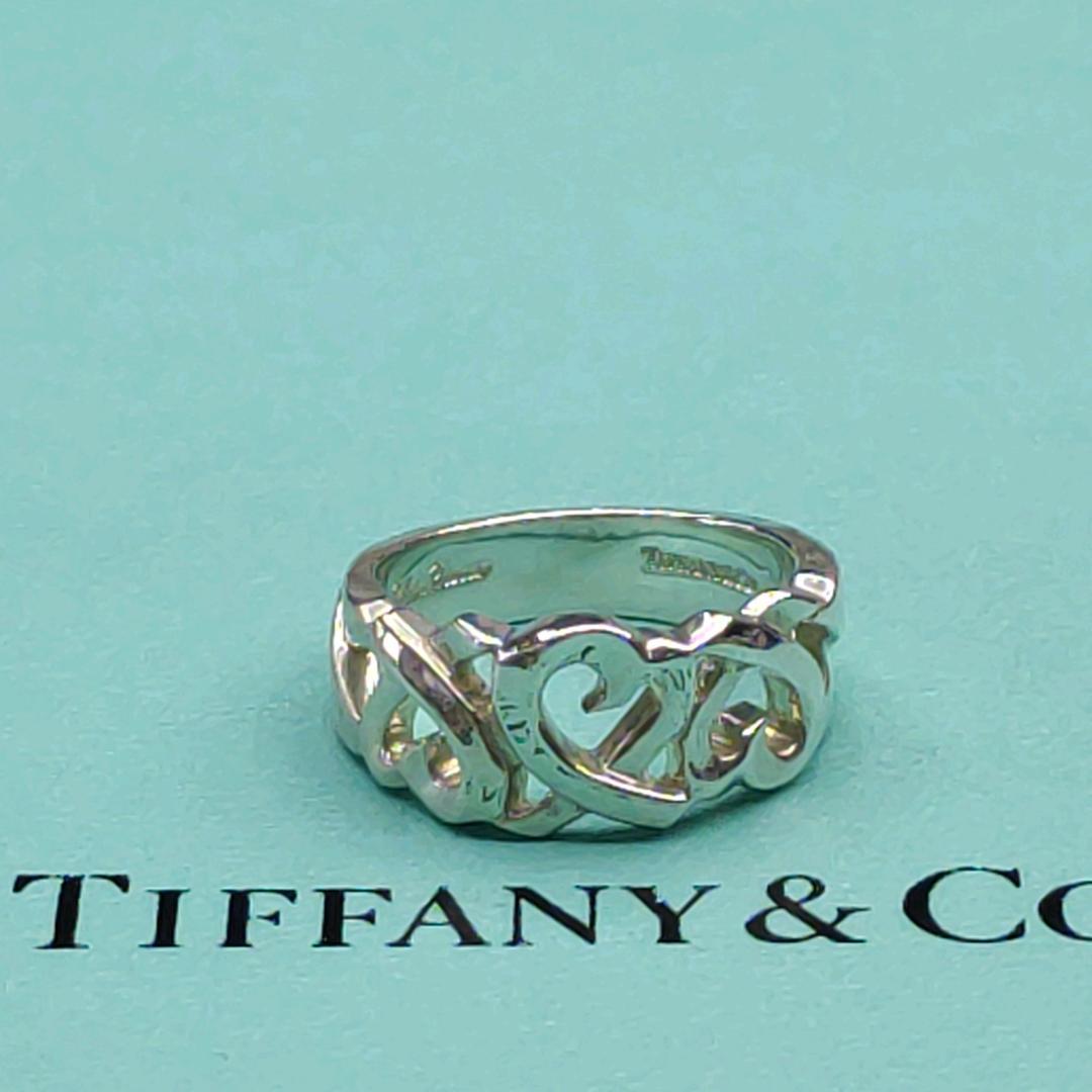 やまねこTIFFANY&Co. ティファニー トリプル ラビングハート美品