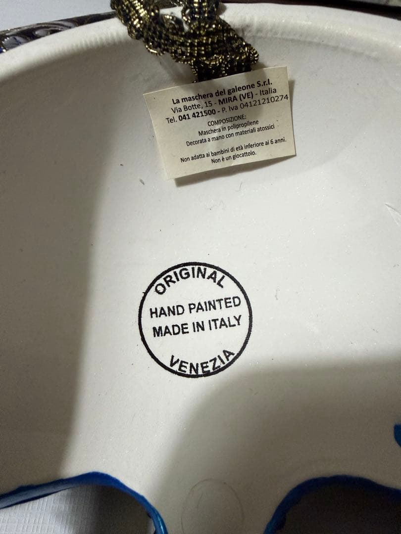 【未使用タグ付き】ヴェネチアン　マスク　イタリア製