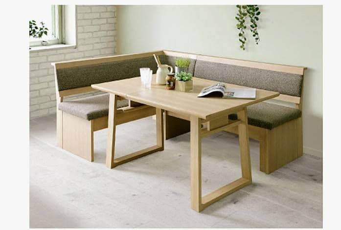 シギヤマ家具　ダイニングテーブル　伸張式