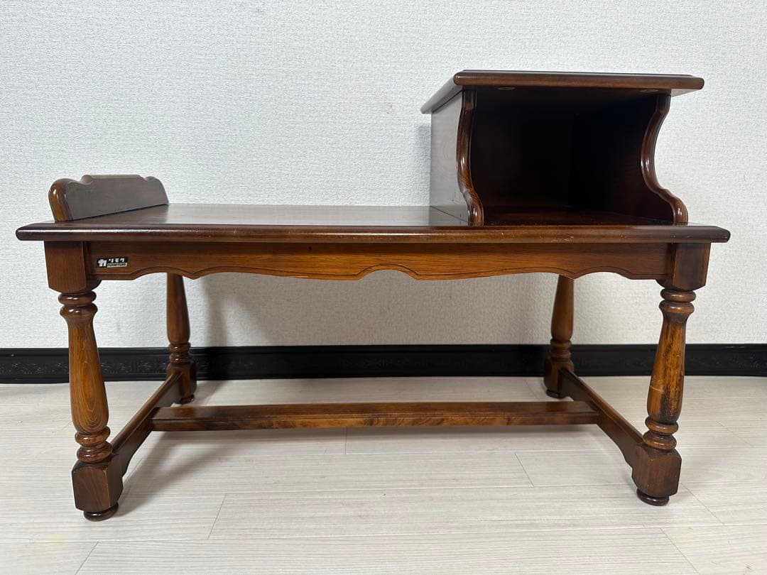 カリモク コロニアル テレフォンベンチ 電話台 花台 FAX台 ※i4-2※