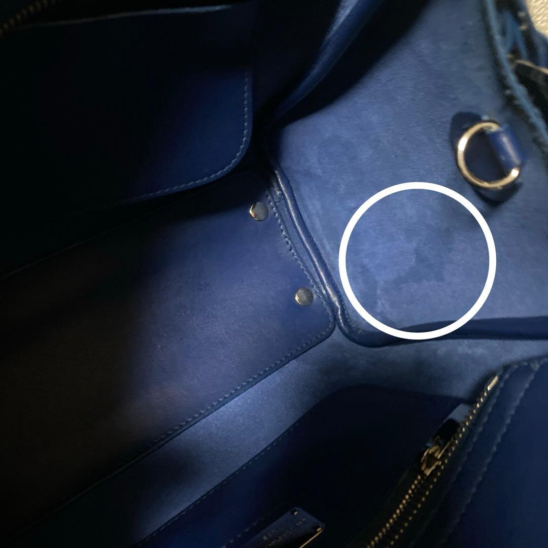 サルヴァトーレフェラガモ ノリータ ハンドバッグ ネイビー