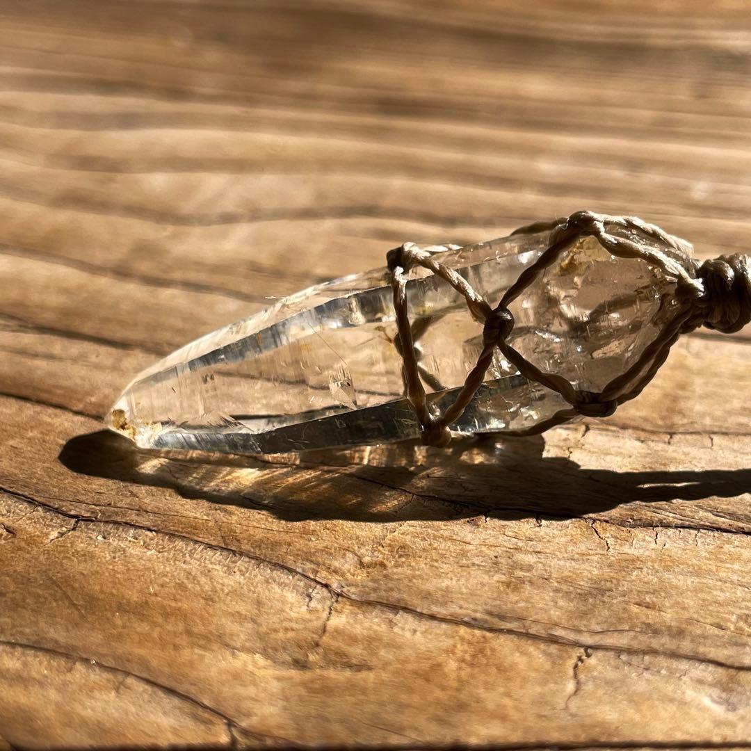 ヒマラヤ水晶 ガネッシュヒマール ＊ マクラメネックレス ペンダント 11