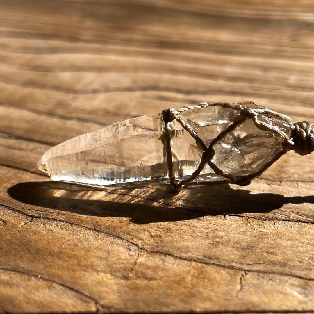 ヒマラヤ水晶 ガネッシュヒマール ＊ マクラメネックレス ペンダント 11