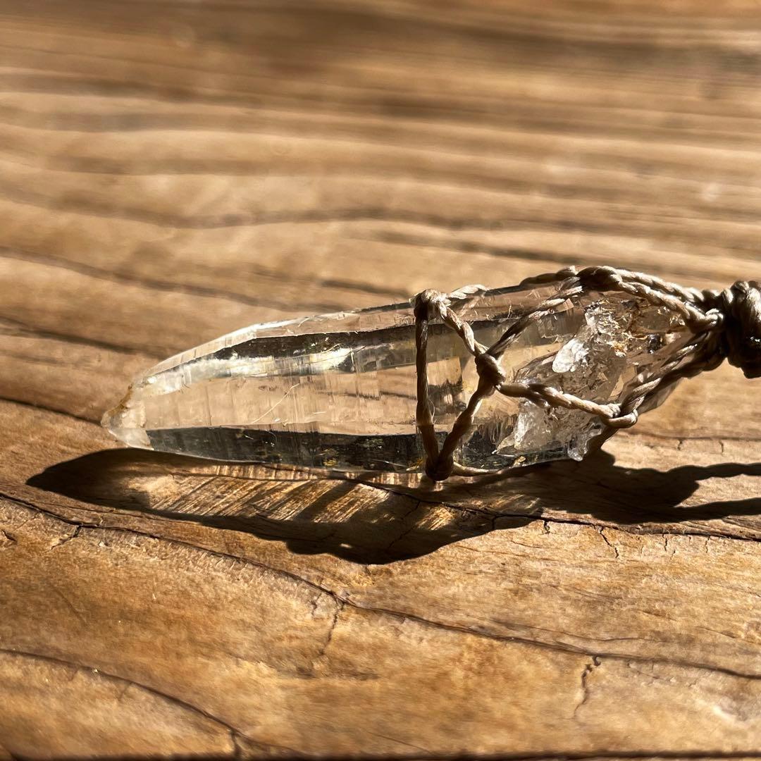 ヒマラヤ水晶 ガネッシュヒマール ＊ マクラメネックレス ペンダント 11