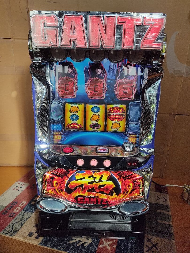 パチスロ実機 超GANTZ 不要機、100Vトランス付き