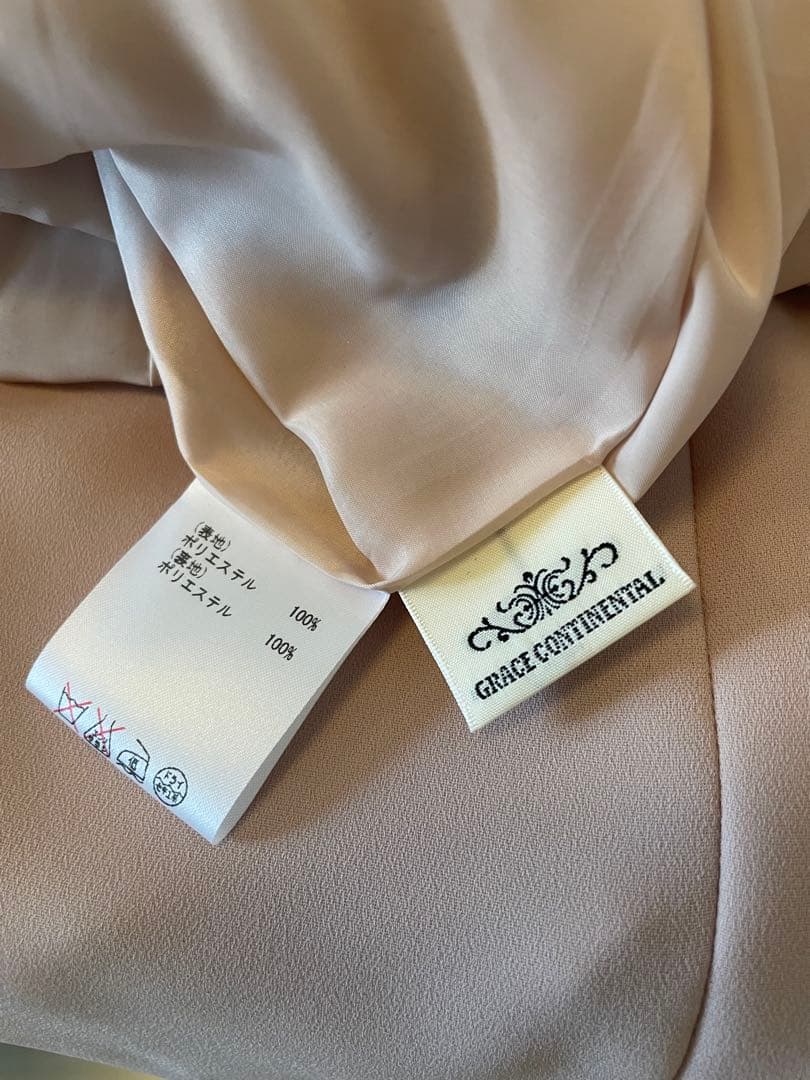 グレースコンチネンタルピンク ラップデザイン ジャンプスーツを36