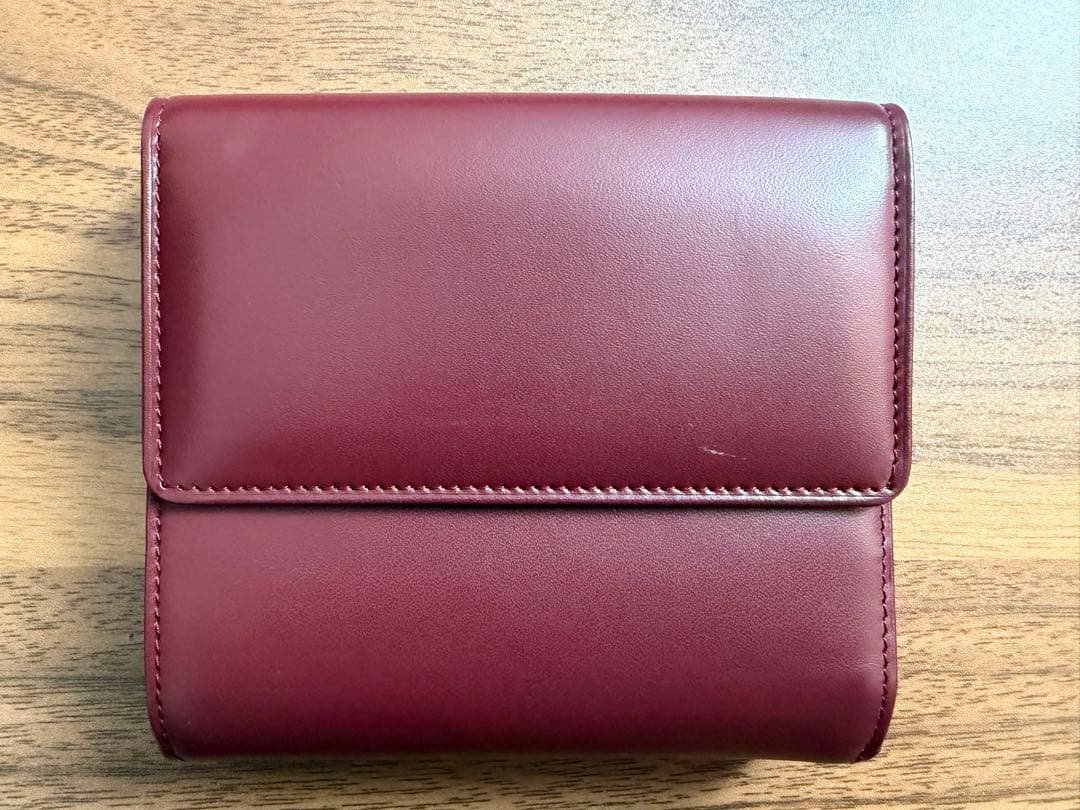 【鑑定済】カルティエ マストライン Wホックサイフ 二つ折り財布