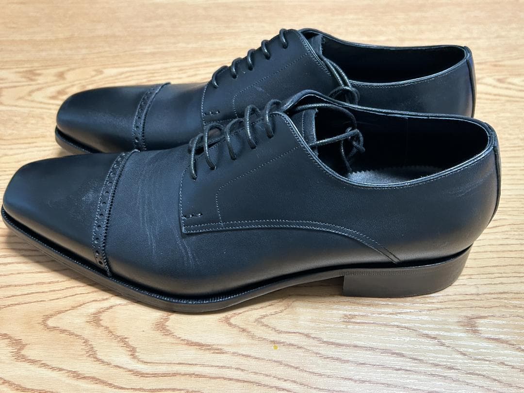 42NDHIGHLAND メンズ ストレートチップ　ブラック