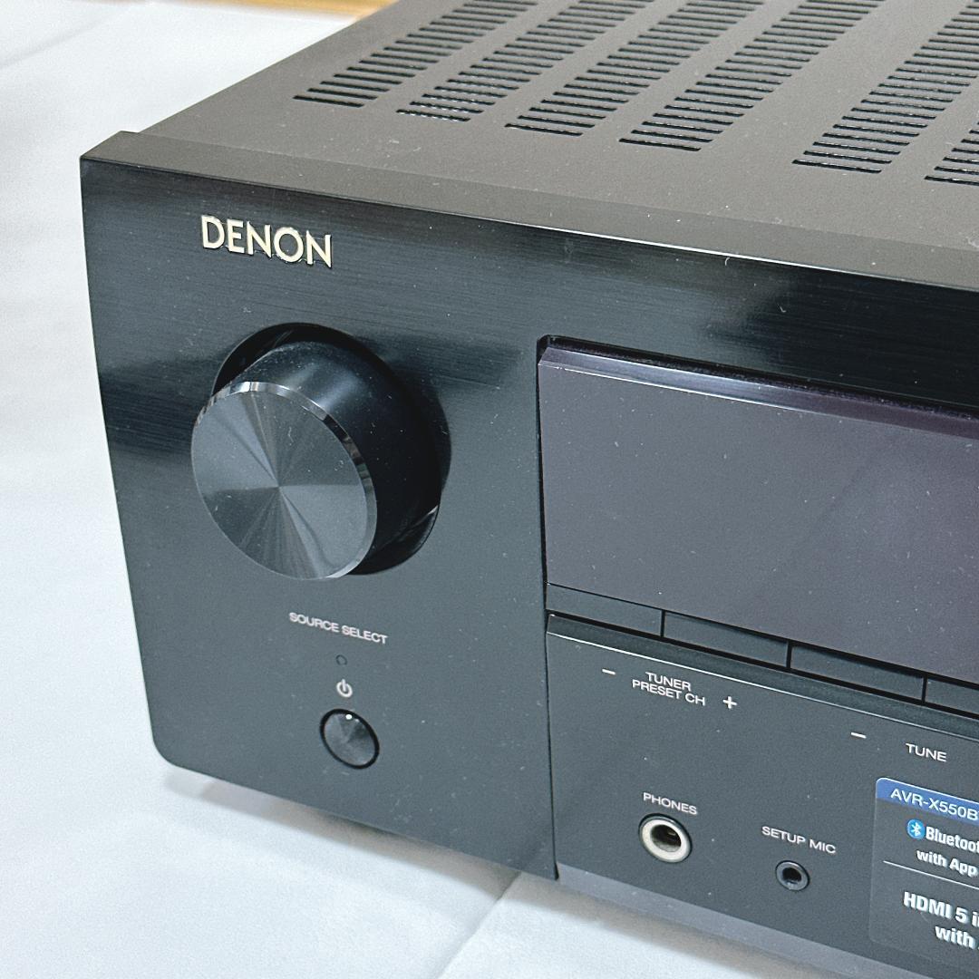 【美品】DENON AVR-X550BT AVアンプ AVサラウンドレシーバー