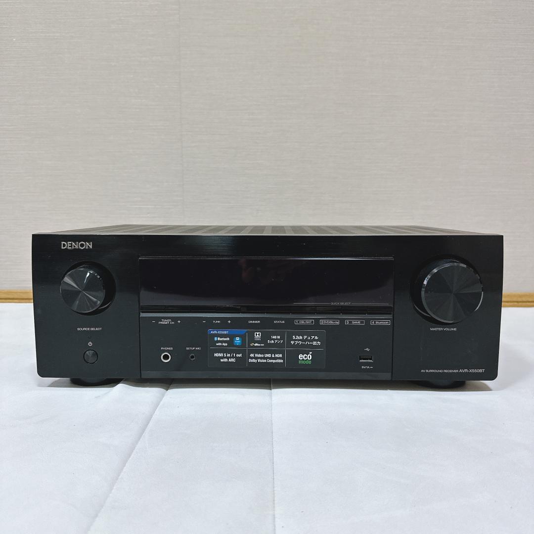 【美品】DENON AVR-X550BT AVアンプ AVサラウンドレシーバー