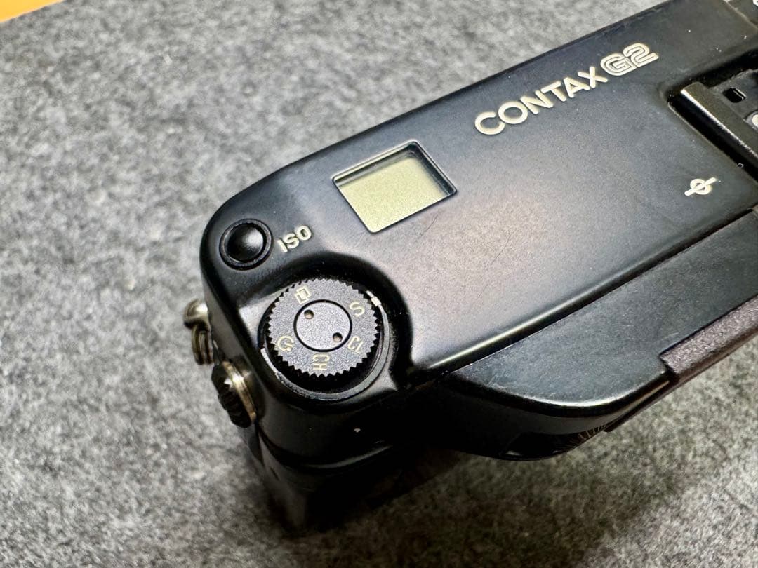 【超美品】CONTAX G2 ブラック+本革カメラケース+ケーブルスイッチ