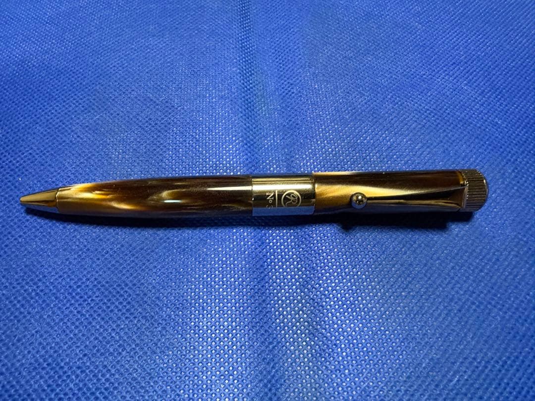 ◆伊東屋◆ROMEO◆NO.3◆ボールペン◆ブラウン・ゴールド◆箱付き◆外箱付