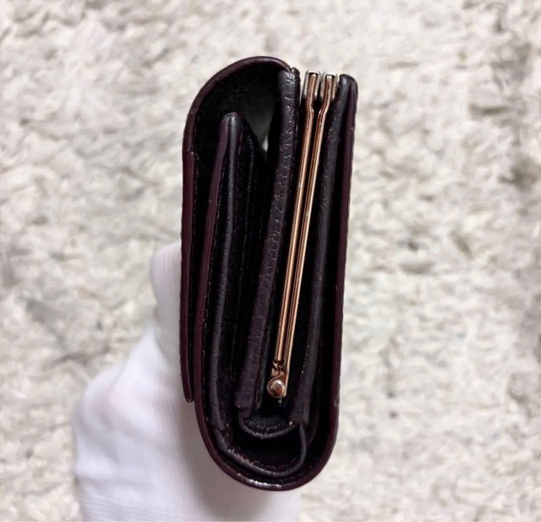 【美品】ヴィヴィアンウエストウッド 財布 3つ折財布　オーブ ブラウン レザー
