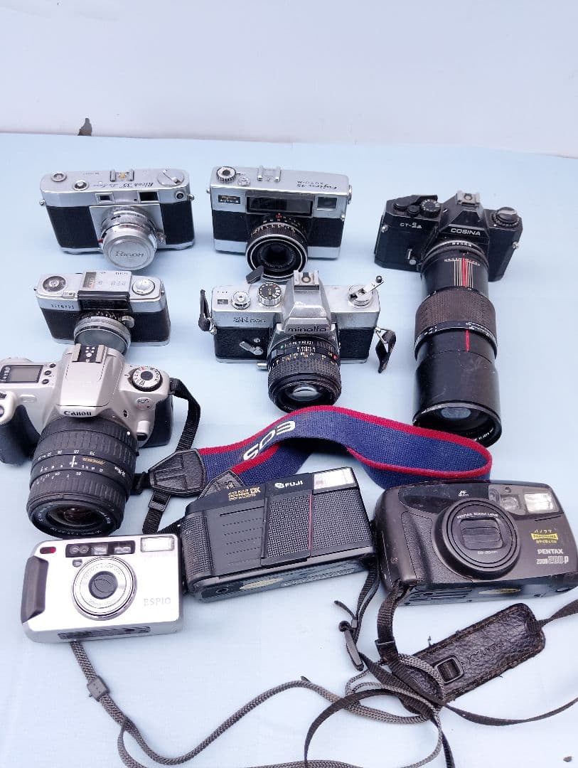 minolta　SR505ィルムカメラなどまとめて9台　ジャンク品(よ4)