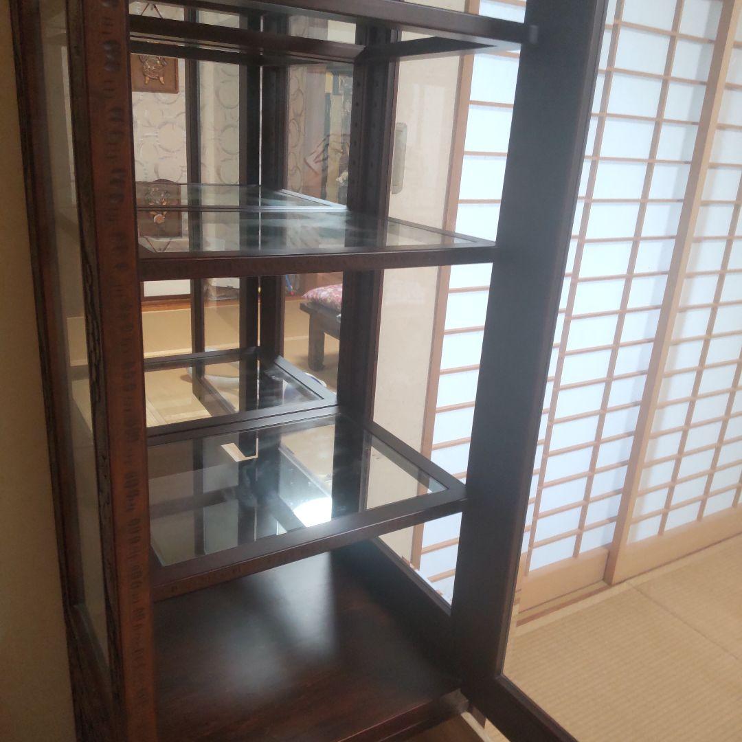 長野県伝統工芸品軽井沢彫り 引出し付きコレクションケース【美品】