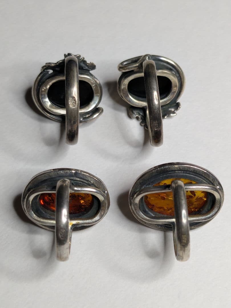 琥珀 シルバー 925 リング まとめ売り ヴィンテージ