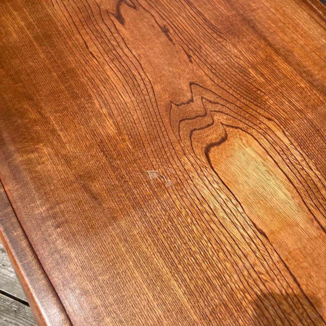 昭和レトロ 木製 天然木 一枚板 脚付き座卓 ちゃぶ台 センターテーブル 古家具