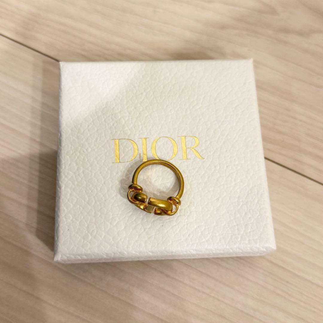 Christian Dior ディオール CDネイビーリング 指輪