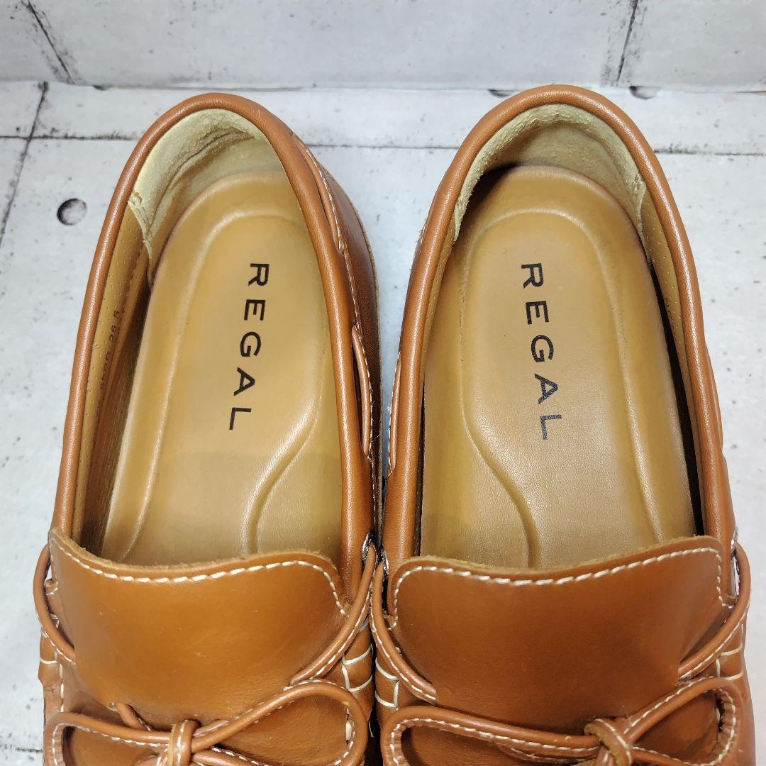 【極美品】 リーガル REGAL ドライビングシューズ 25.5cm ブラウン