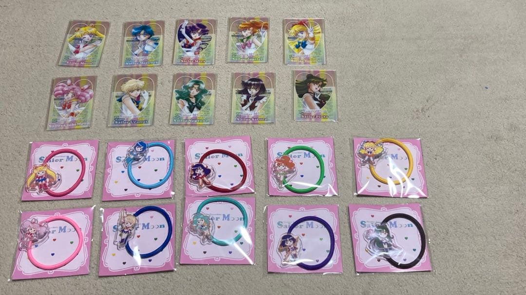 セーラームーン ヘアゴム　明治 きのこの山 たけのこの里 フルコンプ 空箱付