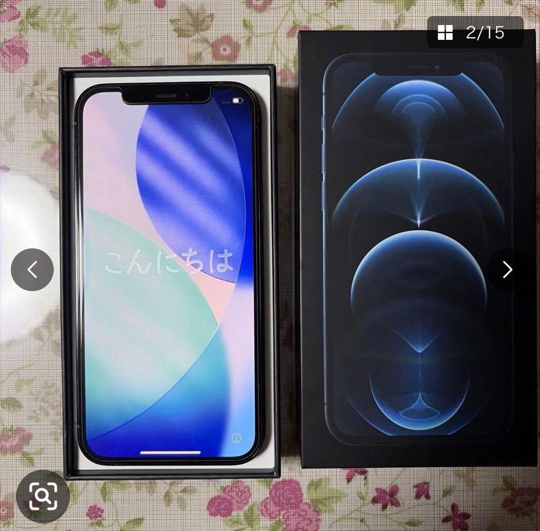 【美品】Apple iPhone12Pro パシフィックブルー SIMフリー