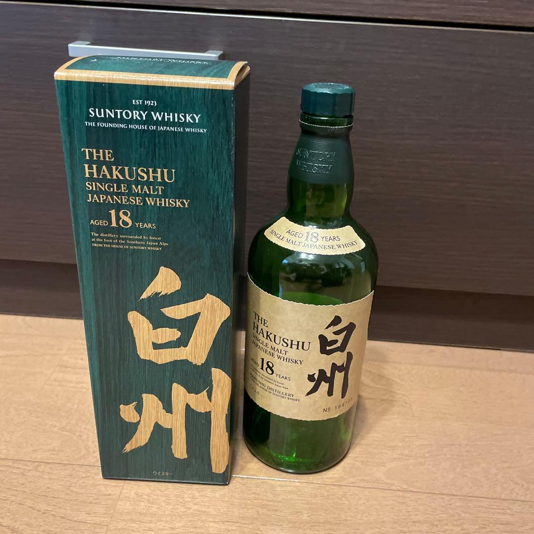 白州18年　空箱　未洗浄