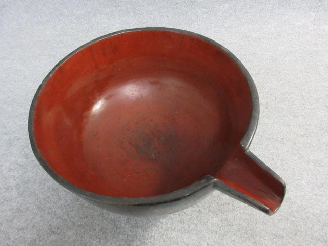 木製ケヤキ刳り貫き片口 [B26959]