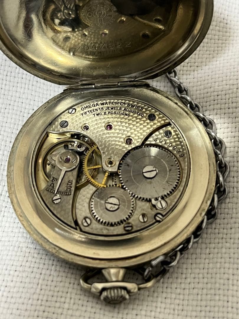 稼働品 OMEGA オメガ 懐中時計 ヴィンテージ アンティーク