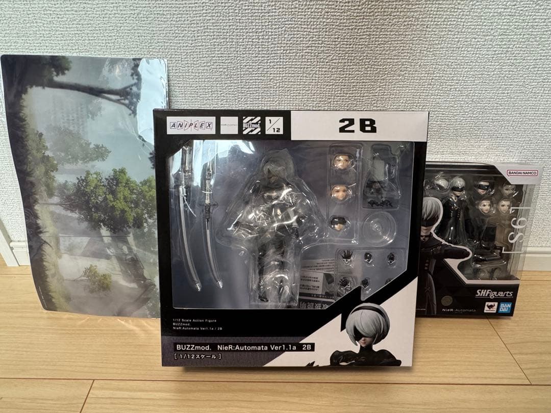 ニーアオートマタ BUZZmod. 2B 特典付き、フィギュアーツ 9S