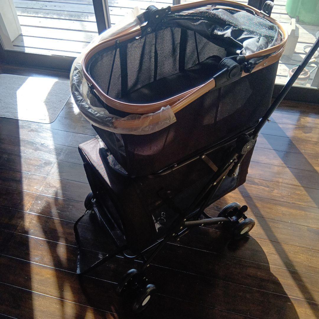 犬・猫用移動カート　多頭用　２匹用