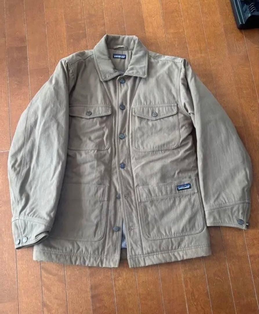 ベージュ カジュアルジャケット キルティング裏地