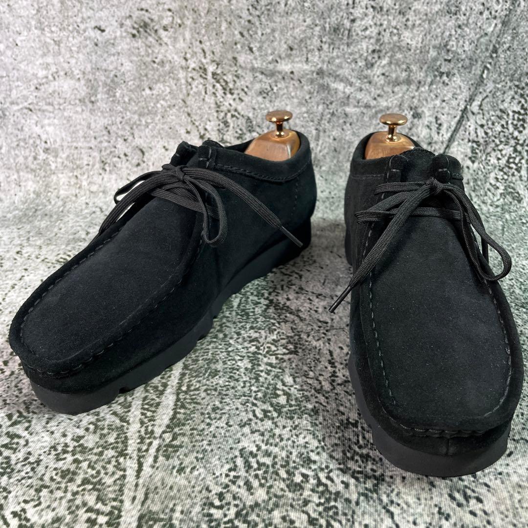 美品 クラークス ワラビー ゴアテックス ブラック ビブラムソール