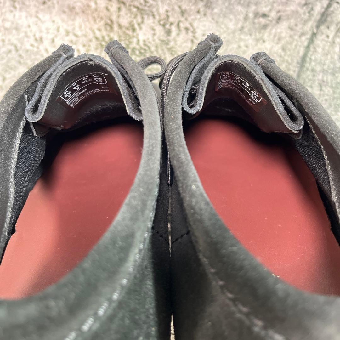 美品 クラークス ワラビー ゴアテックス ブラック ビブラムソール