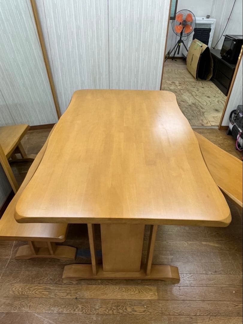 ベンチタイプ 6人掛け ニトリ ダイニング テーブル ベンチセット