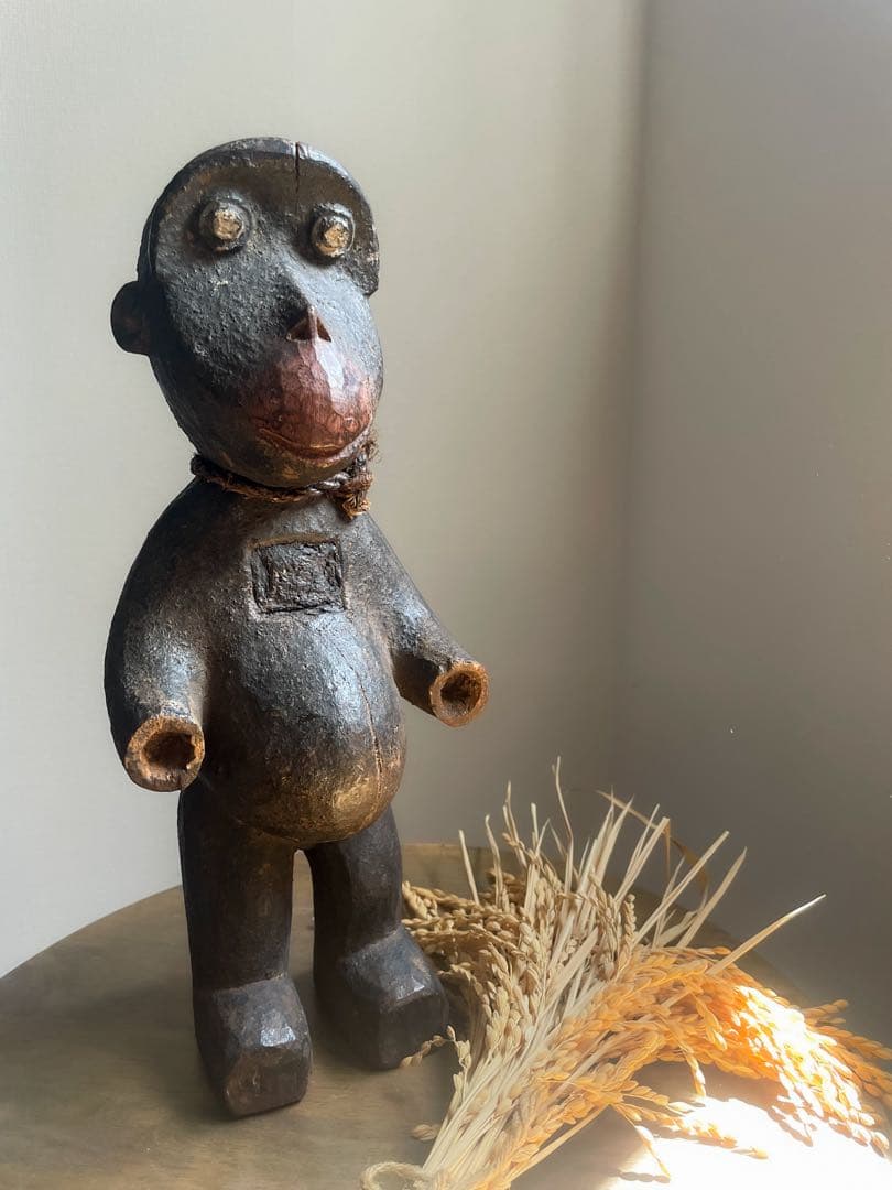 カメルーン ブル族 儀式 猿 木彫り アンティーク