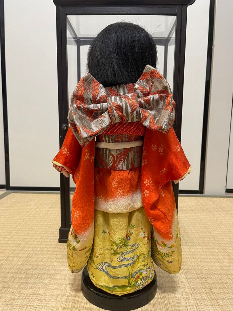 大幅値下げ！！市松人形　日本人形　アンティーク和人形　縮緬